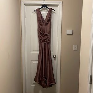 Mauve evening gown
